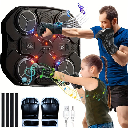 Smart Boxing Reaction Target USB Powered | Sensory Integration Training Pad for Reaction Speed & Rhythm | ABS Plastic Boxing Training Equipment for Kids Adults Ages 3+ Black