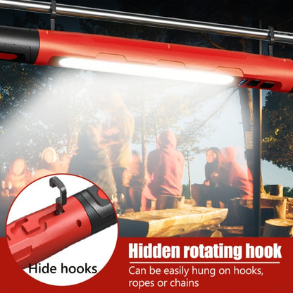 LED Work Light Bar 3000LM Rechargeable Construction Site Lighting Lamp – Hanging Hook, Portable Underhood Work Light for Auto Repair, Garage, Mechanical Maintenance & Emergency Use – Single & 2-Pack Options