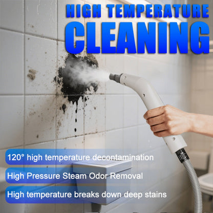 Steam Cleaner, 1200W Handheld High-Temperature Model with Flexible Hose and Interchangeable Cleaning Attachments
