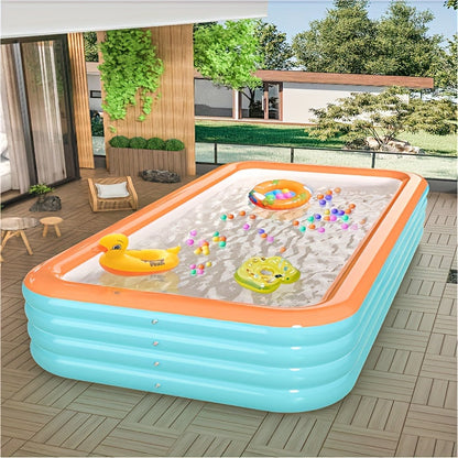 Inflatable Pool | Large Family Backyard Outdoor Summer Party Kids