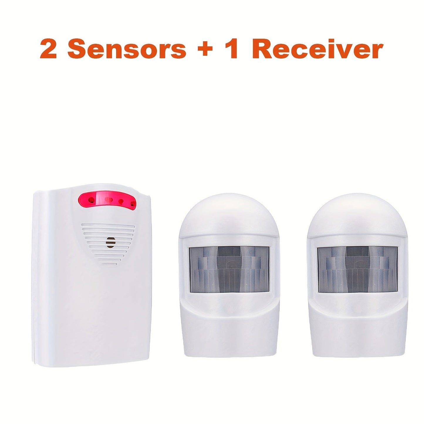 Wireless Driveway Alarm System – Outdoor Motion Sensor Alert with Receiver, Infrared PIR Detector for Home Security, Business Entry & Garage Door Monitor