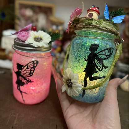 Fairy Lantern DIY Craft Kit for Girls Ages 6+ – Color Changing LED Mason Jar Night Light with Remote Control, Arts & Crafts Activity Set, Birthday Christmas Holiday Gift for Kids