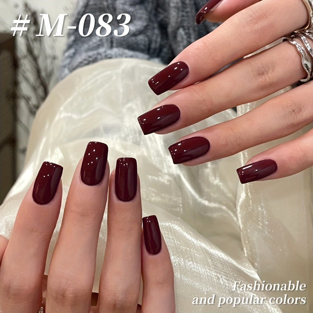 Gel Nail Polish Set with XEIJAYI Label, 6 Nude Pink Jelly Colors in Shades 76, 78 and 81 to 84
