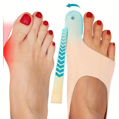 Bunion Corrector Socks Big Toe Straightener 1 Pair Adjustable Breathable Day Night Sleeve In-Shoe Hallux Valgus Correction Medium Large