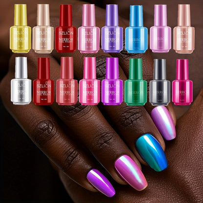 Three-Color Metallic Nail Polish Sets in Elegant, Popular, Summer or Christmas Shade Collections