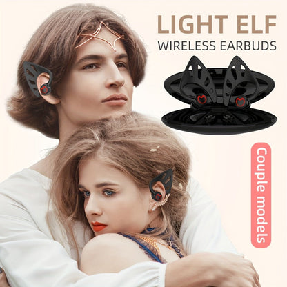 Wing-Style Ear-Hook TWS Wireless Earbuds with Oval Charging Case in Black, Green or White Options