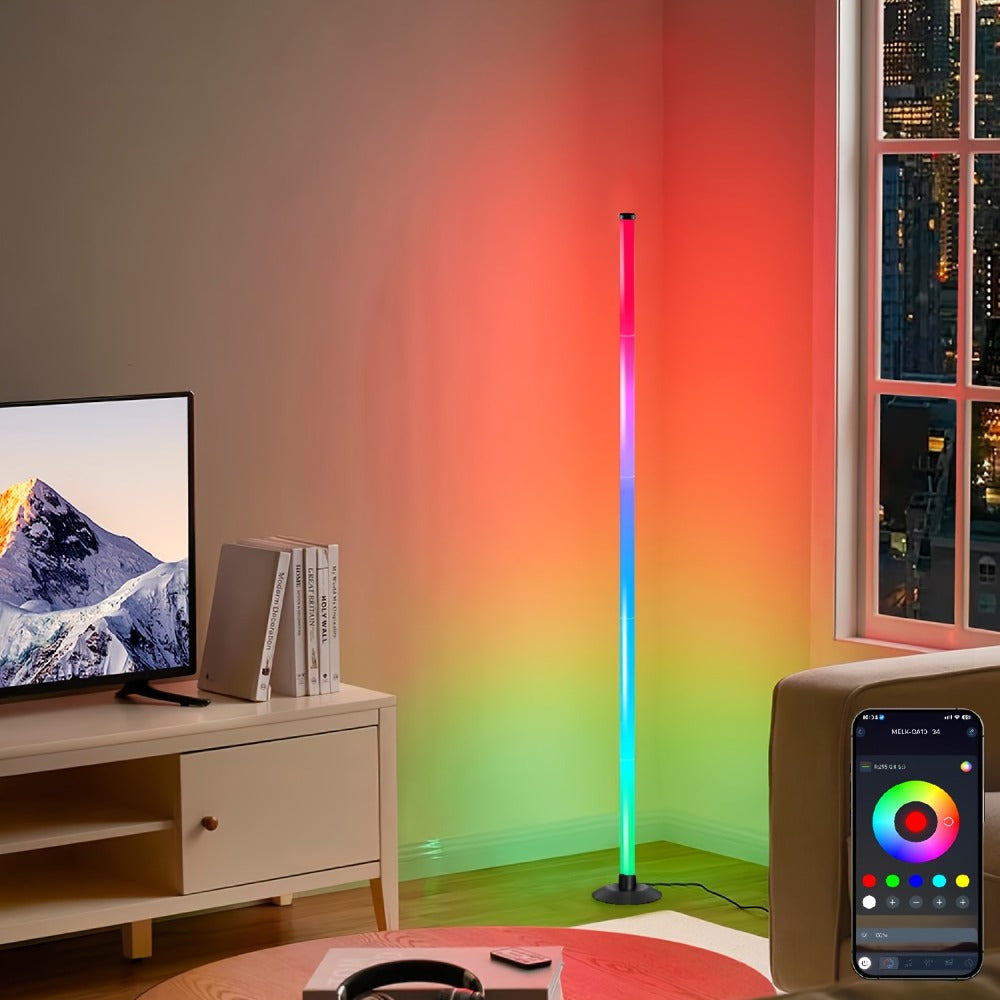 Smart LED Floor Lamp Modern Minimalist for an Everyday Personal Care Routine, with the Listed Configuration