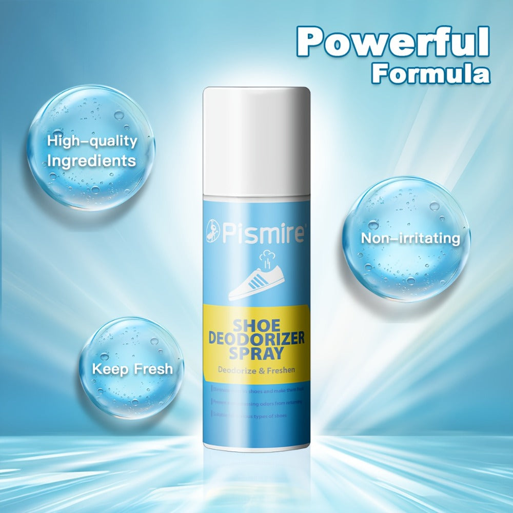 Plismire Shoe Deodorizer Spray, 260 ml Can for Shoes, Socks, Shoe Cabinets, Locker Rooms and Gyms