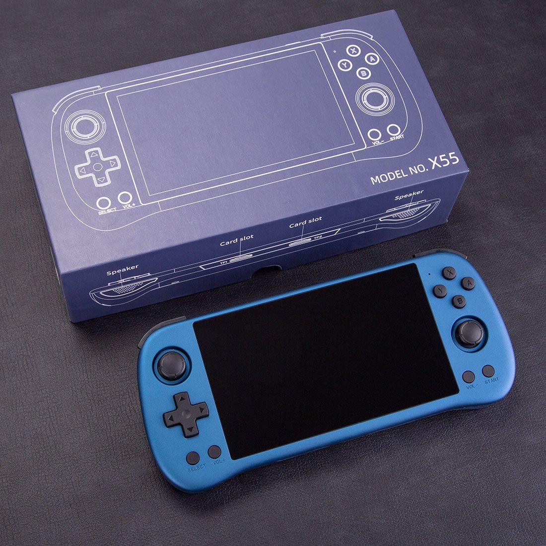 Handheld Game Console Powkiddy X55 with 5.5-Inch IPS RGB, 720x1280 resolution, 16GB+64GB or 16GB+128GB Options, 4000mAh Battery, Linux