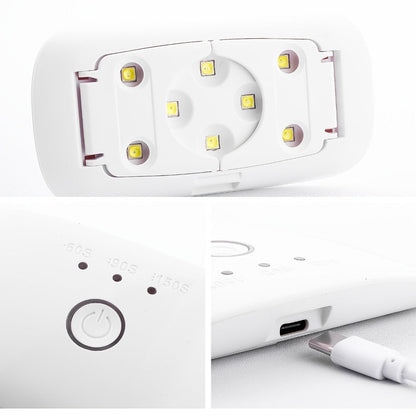 Semi-Cured Nail Sticker Kit with 20 Designs, Portable UV Lamp and Full-Coverage Nail Patches
