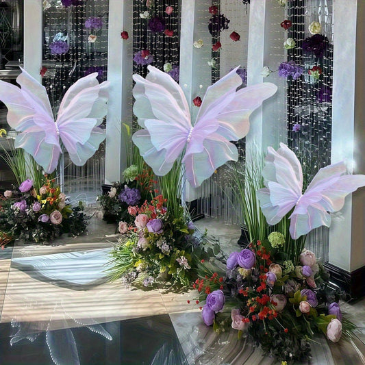 3D Butterfly Wall Decor Large 50cm Artificial Butterfly Decorations for Wedding Birthday Baby Shower Party Home Wall Decor 3 Pieces