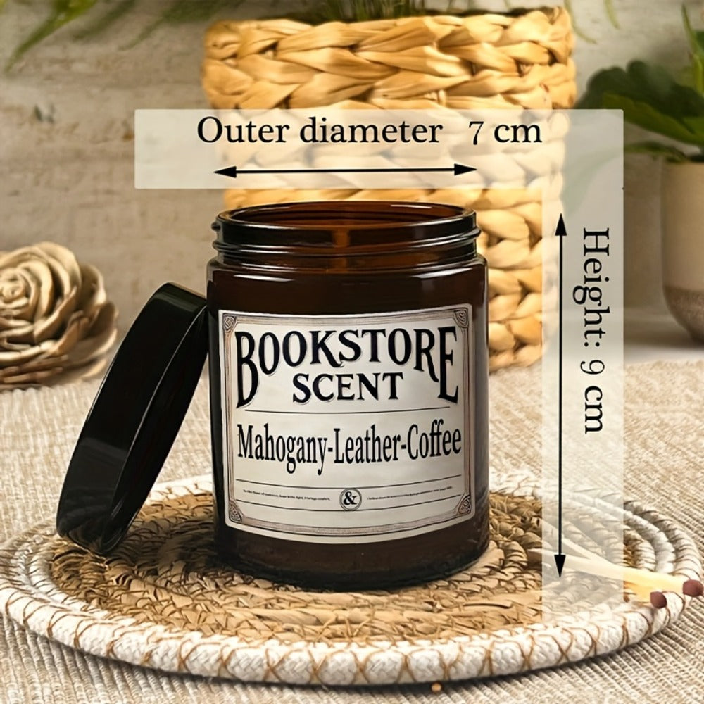 Book-Themed Jar Candle in 4oz or 8oz Singles, Two-Piece Sets and Four-Piece Gift Box Configurations