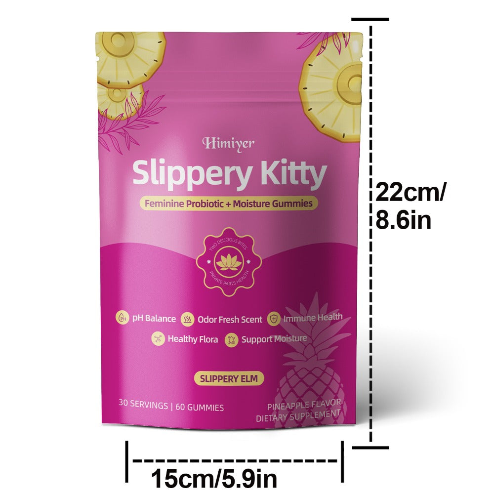 Women's Probiotic Gummies with Slippery Elm for pH Balance & Freshness – Pineapple Flavour, 60 Gummies, 30-Day Supply | Healthy Flora Support | ShopVora UK