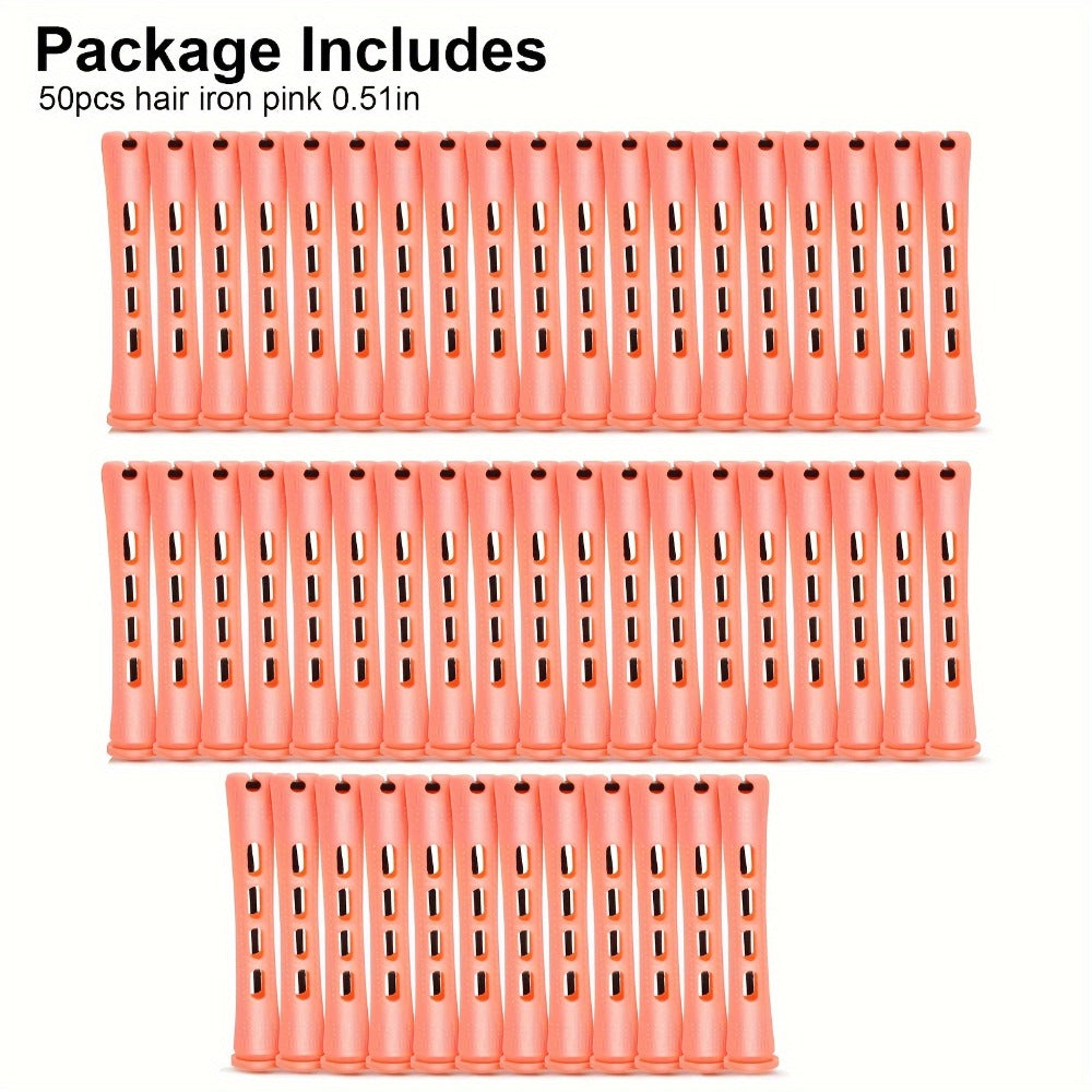 50pcs Soft Foam Perm Rods Heatless Hair Rollers with Comb – No-Heat Flexible Curl Rods for Long-Lasting Curls, Waves & Ringlets, DIY Home & Salon Hairdressing Styling Tool for Women All Hair Types