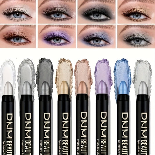 Fluorescent Eye Shadow Pen Set 8 or 16 Pcs – Shimmer Matte & Neon Gel Eyeliner Pencil Kit, Waterproof Vibrant Eye Makeup for Holiday Party Festival, Gift for Women