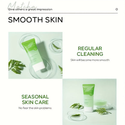Matcha Peeling Gel Face Scrub with Tea Tree Salicylic Acid Exfoliating Moisturizing Alcohol Free Facial Exfoliator for Women Men Acne Oily Dull Skin All Skin Types 60g 2pcs