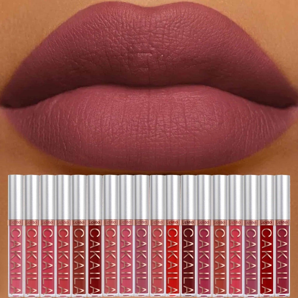 18-Piece Matte Lipstick Set for Women — Long-Wearing Smudge-Proof Moisturizing Liquid Formula, Smooth Creamy Velvety Finish, All-Day Comfortable Wear, Multi-Shade Lip Color Collection Gift