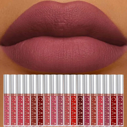 18-Piece Matte Lipstick Set for Women — Long-Wearing Smudge-Proof Moisturizing Liquid Formula, Smooth Creamy Velvety Finish, All-Day Comfortable Wear, Multi-Shade Lip Color Collection Gift