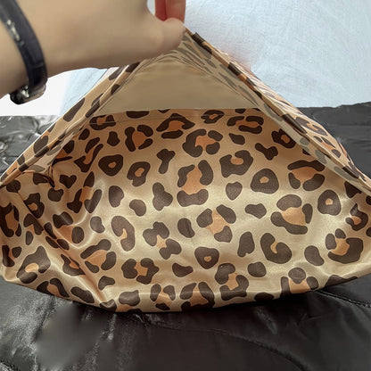 Four-Piece Leopard Print Pillowcase and Sleep Accessory Set with Three Exact Standard-Size Patterns