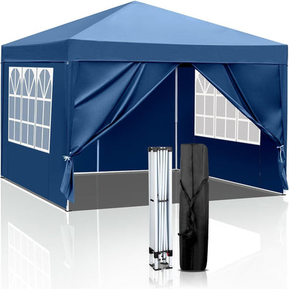 Instant Canopy 10x10 FT Oxford Fabric UPF50+ Sidewalls Commercial