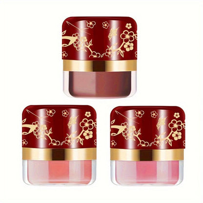 Powder Blush Set 3 Colors with Pearl Powder Rose Oil & Squalane Formula — Natural Glow Lightweight Buildable Cheek Color for All Skin Tones Easy Blend