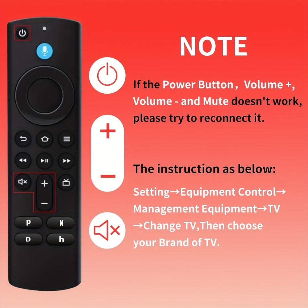 Amazon Fire TV Replacement Remote with Alexa Voice Search – Works with Fire TV Stick 4K Max Gen 1 2, Cube Gen 1 2 3, Stick Lite, Echo Show 15, All 2021+ Fire TV Models, Bluetooth Wireless