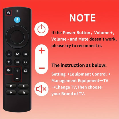 Amazon Fire TV Replacement Remote with Alexa Voice Search – Works with Fire TV Stick 4K Max Gen 1 2, Cube Gen 1 2 3, Stick Lite, Echo Show 15, All 2021+ Fire TV Models, Bluetooth Wireless