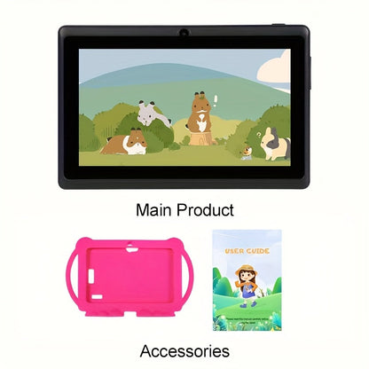 Kids Tablet 7 Inch with Android 14, 4GB RAM, 32GB Storage, WiFi 6, Dual Cameras and Protective Case