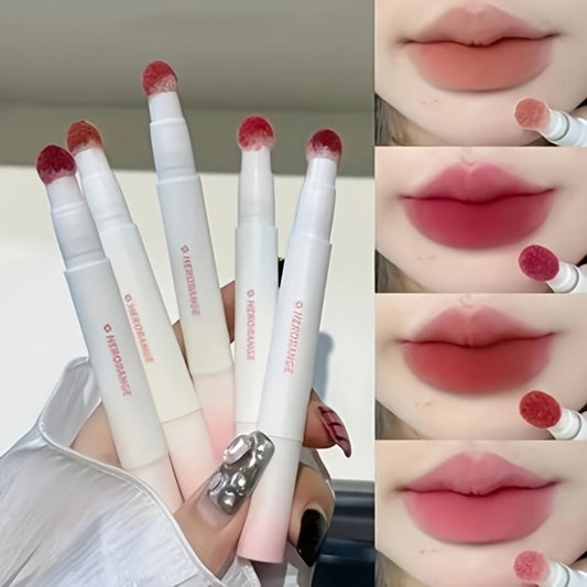 Velvet Matte Lip Glaze 5pcs Set — Waterproof Sweat-Resistant Non-Stick Cup Liquid Lipstick, Mist Texture Smooth Application, Long-Lasting Portable Lip Color for All Skin Tones & Occasions