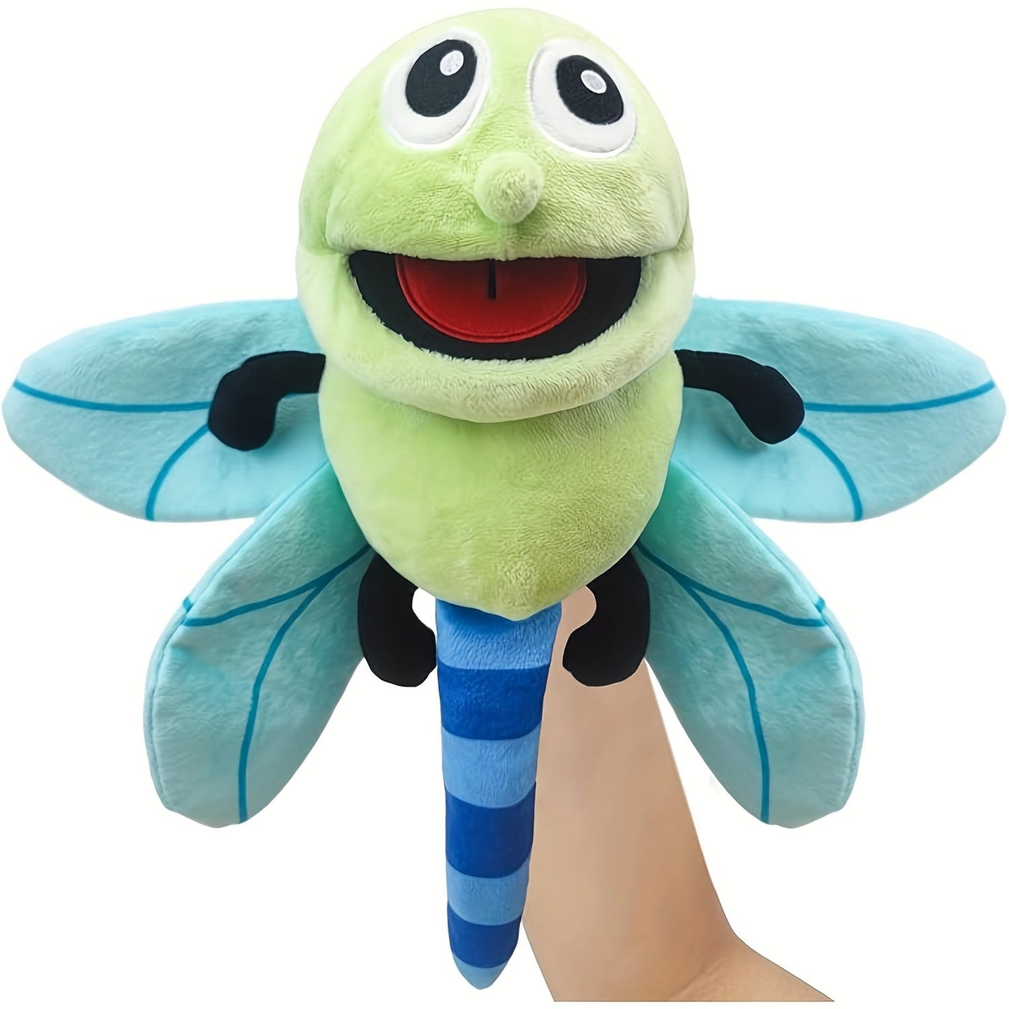 Movable-Mouth Insect Hand Puppets in Bee, Ladybird, Dragonfly, Butterfly, Ant and Caterpillar Styles