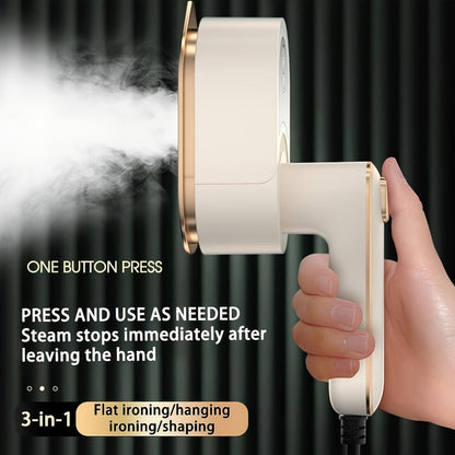 Portable Steam Iron for Clothes – 40W Handheld Folding Steamer with 180° Rotating Head, Fast Heating & Quick Wrinkle Removal for Travel, Dorm, Home & Office