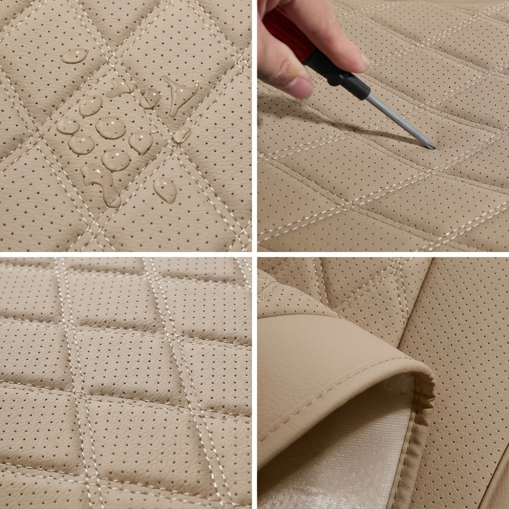 Car Seat Covers Front Pair with Full-Surround High-Back Design and Fifteen Color or Pattern Options