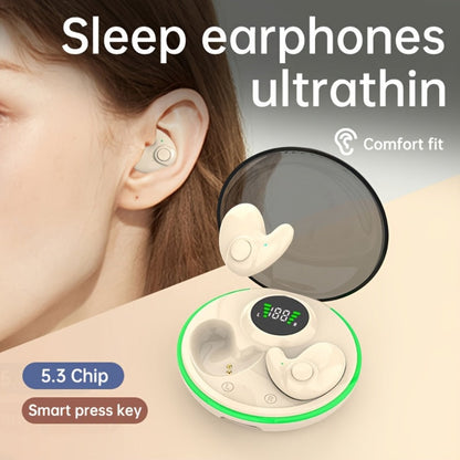 Invisible Sleep Earbuds TWS Hi-Fi Stereo Wireless Bluetooth Digital Screen Ultra-Long Battery 3 Colors for Android Apple Samsung All Smartphones Cycling Running Sports