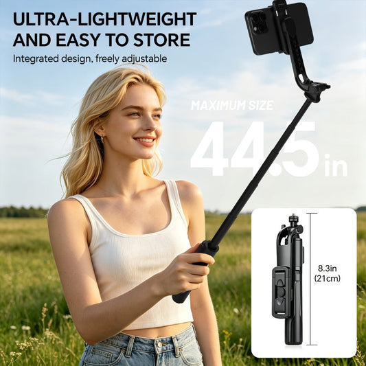 40 Inch Bluetooth Selfie Stick Tripod with Wireless Remote & 360° Rotation – 2-in-1 Extendable Phone Stand Compatible with iPhone 16 15 14 13 12 11 Android Smartphones for Vlog Travel Photography