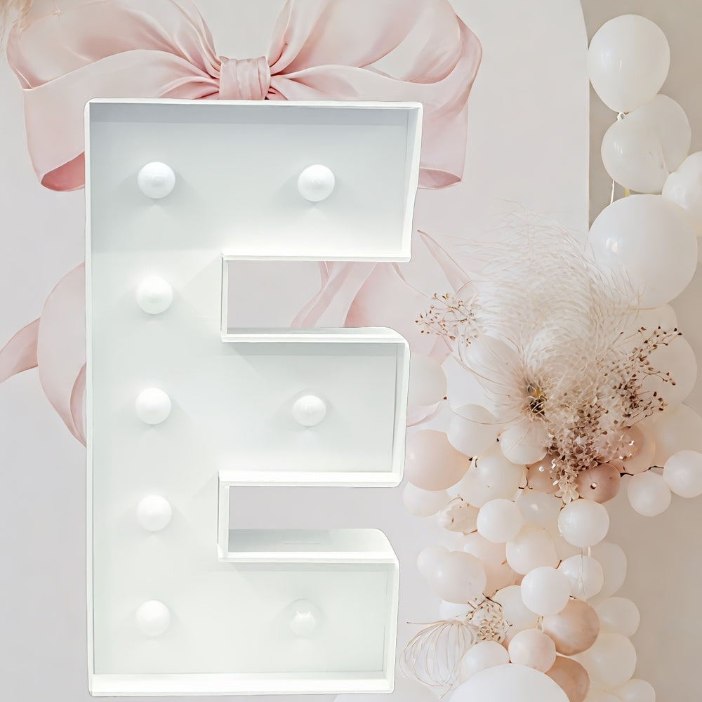 Marquee Letter Lights White LED - 3FT Light Up Letters A-Z for Birthday, Anniversary, Wedding & Party Decor