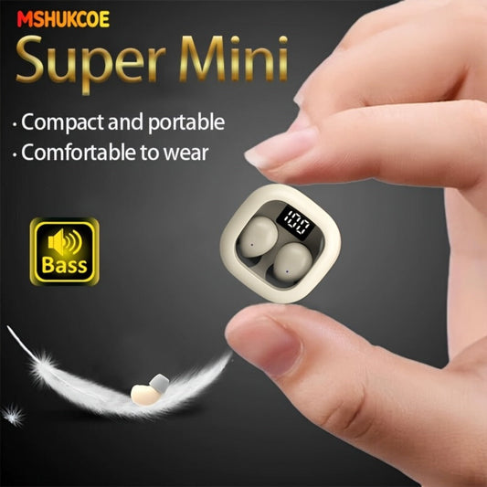 Wireless Earbuds MSHUKCOE Ultra-Thin Sleep and Game Modes with Low Latency and Dual Noise Reduction