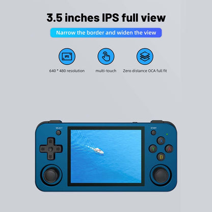 Handheld Game Console Anbernic RG353M with 3.5-Inch IPS OCA Full-Lamination, 640x480, Multi-Touch, 16GB+64GB Options, 3500mAh Battery