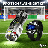 Clip-on Flashlight + Multi-function Square Watch