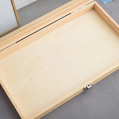 Jewelry Box, Wooden Drawer Display Organizer with Acrylic Window and Buckle Lock in One- or Two-Piece Sets