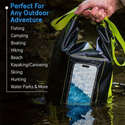 Dry Bag Set 3-Piece Roll Top Backpack with Phone Pouch & Dry Sack - Kayaking with the Listed Color, Size or Set Options for Everyday Carry