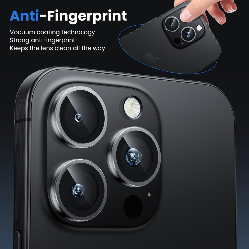Five-Piece iPhone Camera Lens Protector Ring Set in Mixed Colors for Selected iPhone 11, 14 and 15 Models