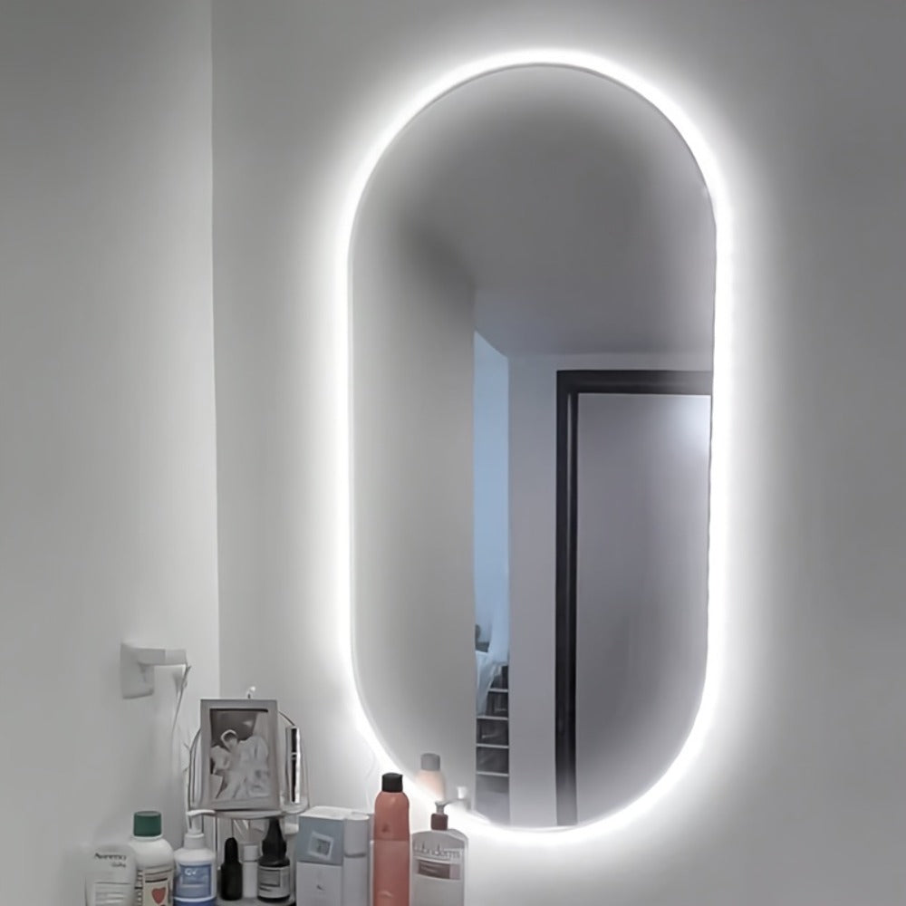 USB Mirror LED Light Strip with Touch Dimmer, White or Warm Light in 118.11-Inch Single or 196.85-Inch Two-Piece Options