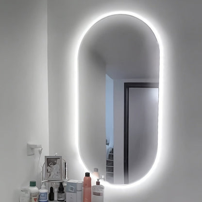 USB Mirror LED Light Strip with Touch Dimmer, White or Warm Light in 118.11-Inch Single or 196.85-Inch Two-Piece Options
