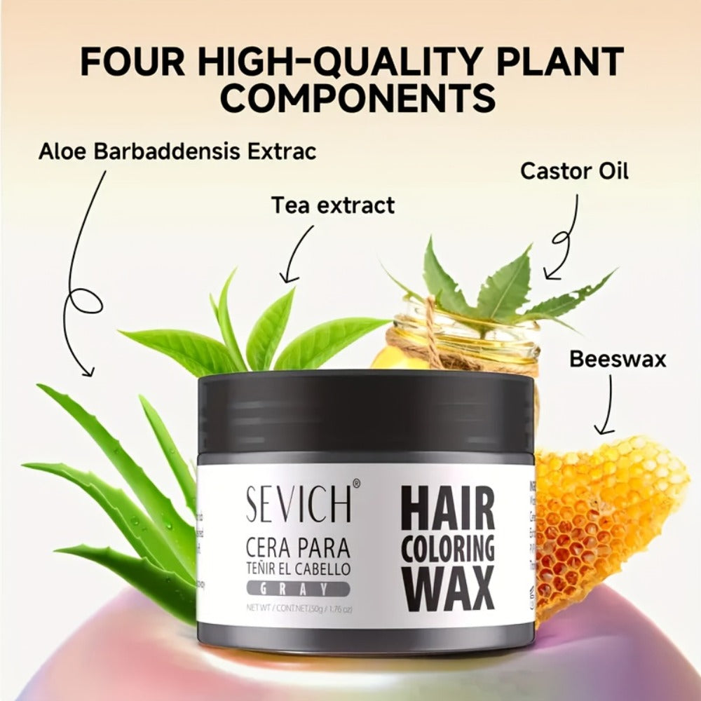 Temporary Hair Color Wax with Strong-Hold Styling Formula in Ten Shades for Parties and Costumes