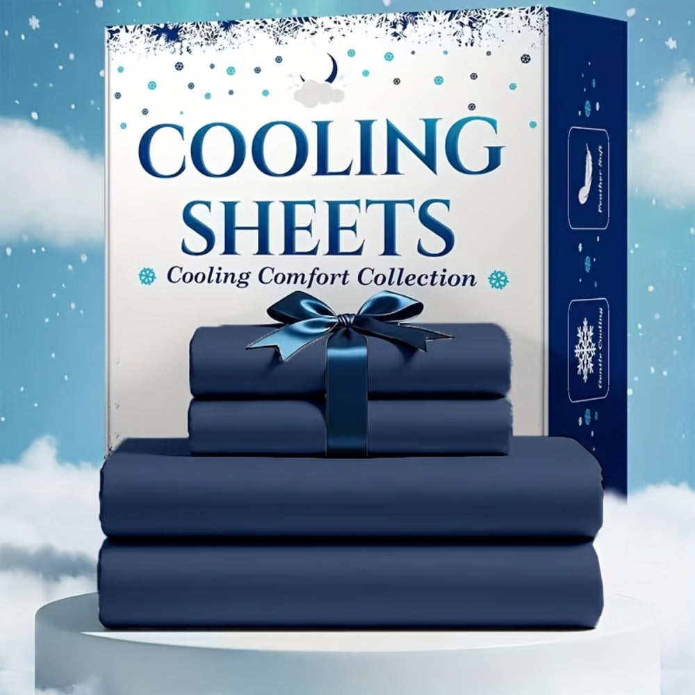 Bed Sheet Set Soft Breathable Cooling Microfiber Fitted & Flat Sheets with Deep Pockets – Wrinkle Free Hotel Luxury Bedding in Multiple Colors & Sizes