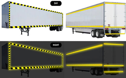 DOT-C2 Reflective Tape 2"x60' High Intensity Prismatic Self-Adhesive Safety Strip – Waterproof Wear-Resistant Ultra Bright for Cars Trucks Bikes Helmets Jackets & Outdoor Gear