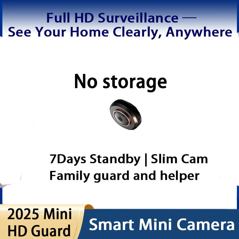 Security Camera Mini 1080P Pan-Tilt Model with Dual-Band WiFi, Infrared Night Vision and 7, 10 or 20-Day Standby Options