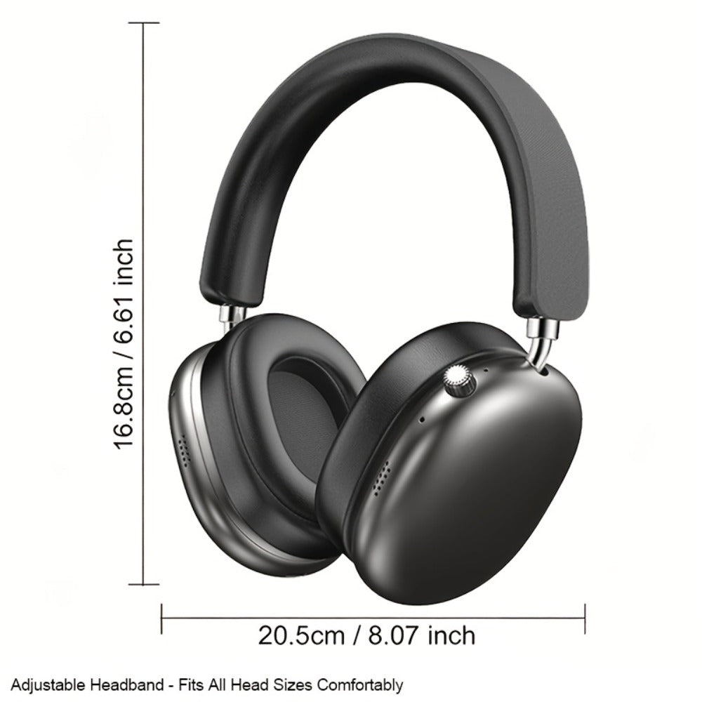 Foldable ANC Over-Ear Headphones with Bluetooth 5.4, Built-In Microphone and Three Color Options for Travel