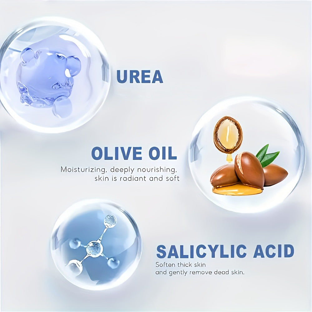 50g Jar of 60% Urea and 2% Salicylic Acid Foot Cream with Jojoba, Avocado and Aloe Labeling