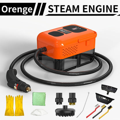 Handheld Steam Cleaner 2500W High Pressure for Home Kitchen Grease Sofa Air Conditioner Washing Machine Floor Tile Bathroom